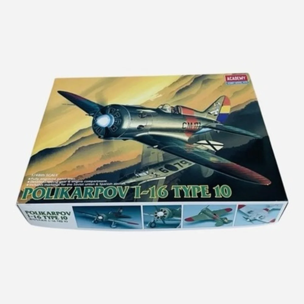 Academy 1/48 Scale Polikarpov I-16 Type 10 Soviet Fighter Model Kit NIB